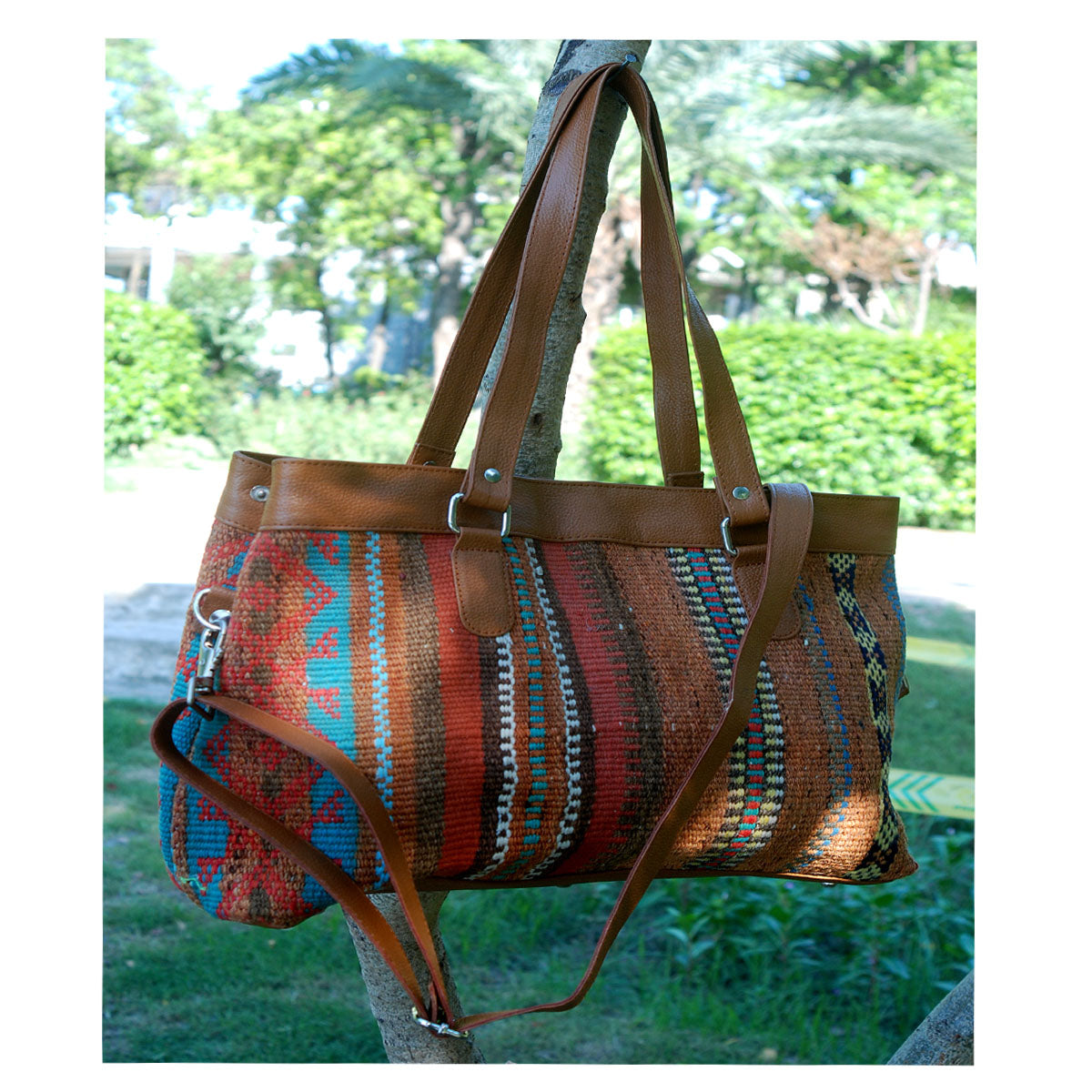 Kilim Leather Hoki Bag-2