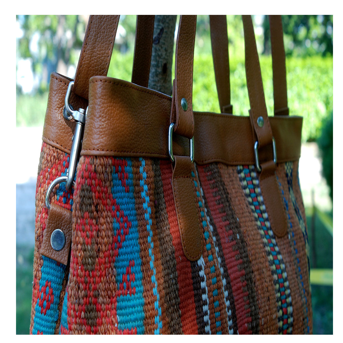 Kilim Leather Hoki Bag-3