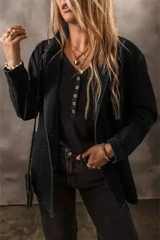 Casual Elegance Denim Jacket