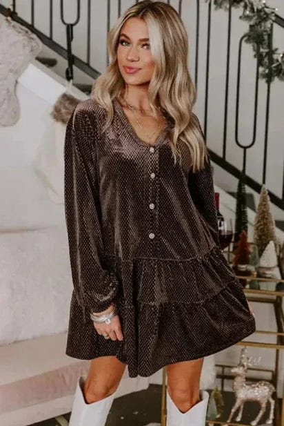 Velvet Visions Shift Dress