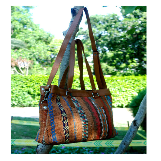 Kilim Leather Hoki Bag-0