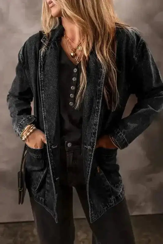 Casual Elegance Denim Jacket