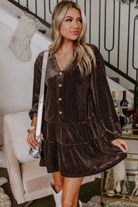 Velvet Visions Shift Dress